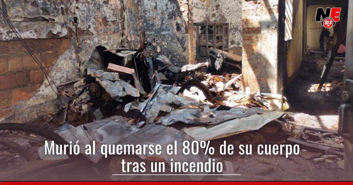 Adulto mayor murió al quemarse el 80% de su cuerpo tras un incendio en ...