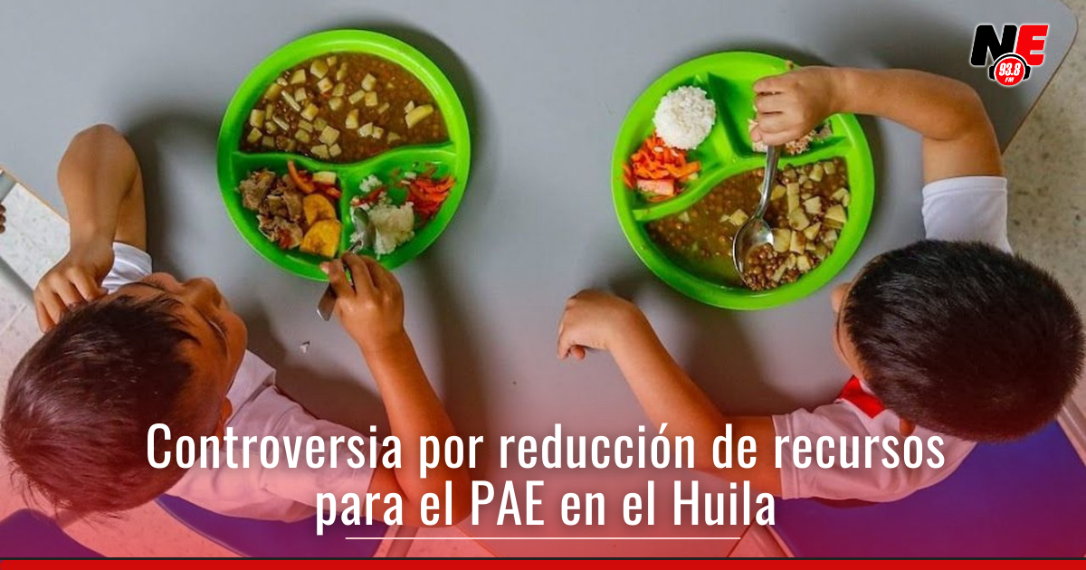 Gobierno Nacional respondió ante reajuste del PAE en el Huila