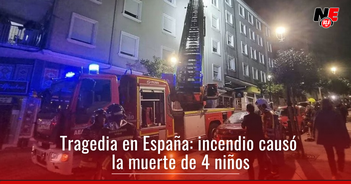 En un incendio de un edificio de España cuatro niños entre 9 y 14 años ...