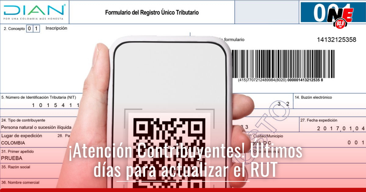 Colombianos tendrán que actualizar el RUT ¿Quiénes y cómo?