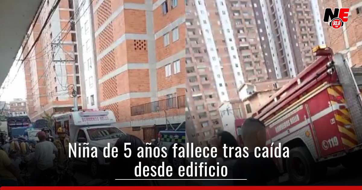Niña de 5 años murió al caer del piso 24 de un edificio en Antioquia