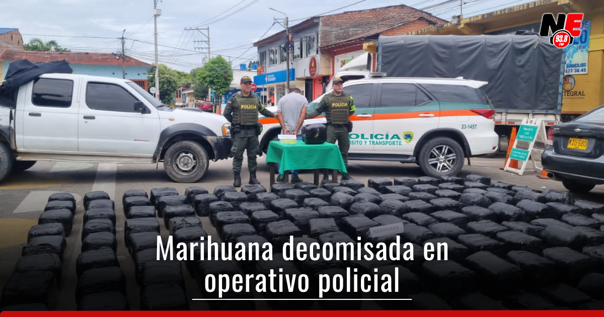 Incautan 800 kilos de marihuana en el norte del Huila