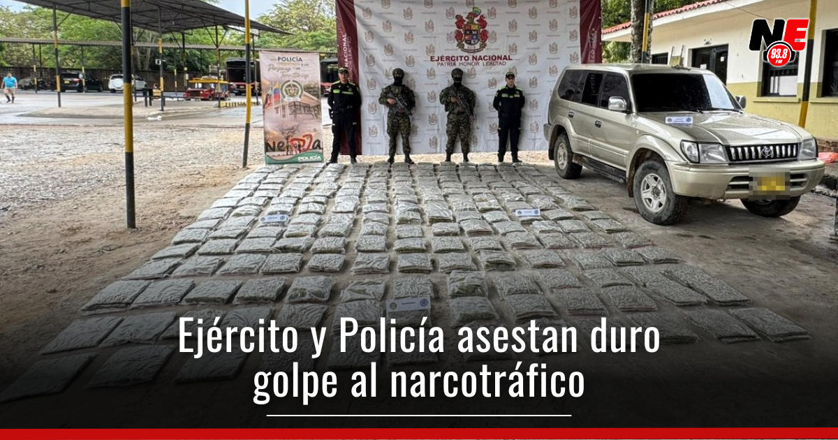 Decomisan cargamento de droga avaluado en $594 millones