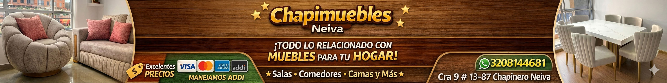 Banner Chapimuebles Neiva