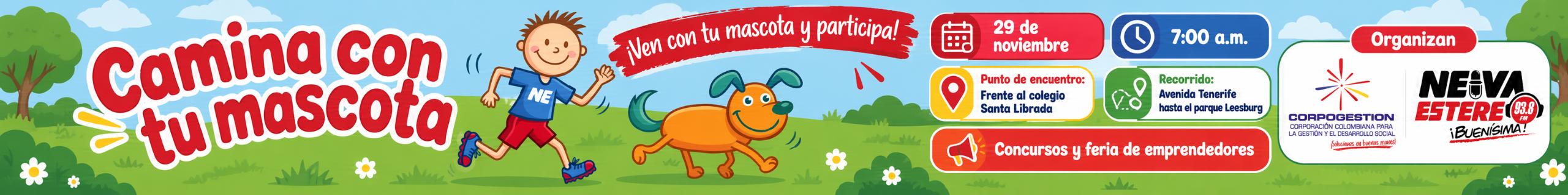 Banner Camina con tu mascota